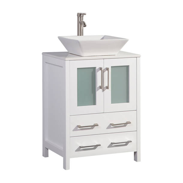 Ebern Designs Malti 24.4'' Free Standing Single Bathroom Vanity with